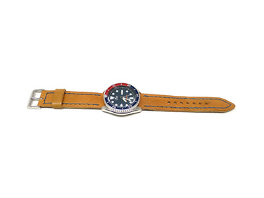Full view of Cerevau Watch Strap 22mm by Da Luca Straps