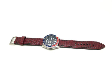 Full view of Chadbaud Alligator Watch Strap 22mm by Da Luca Straps