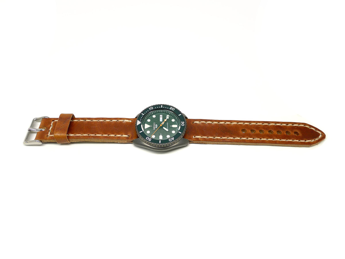 Full view of Djenepo Watch Strap 22mm by Da Luca Straps