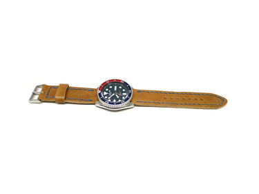 Full view of Dolska Watch Strap 22mm by Da Luca Straps
