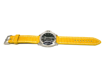 Full view of Dulley Lizard Watch Strap 24mm by Da Luca Straps