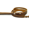 Handmade 1/2" Brown Leather Dog Leash - Small/Medium (SKU E) Clearance