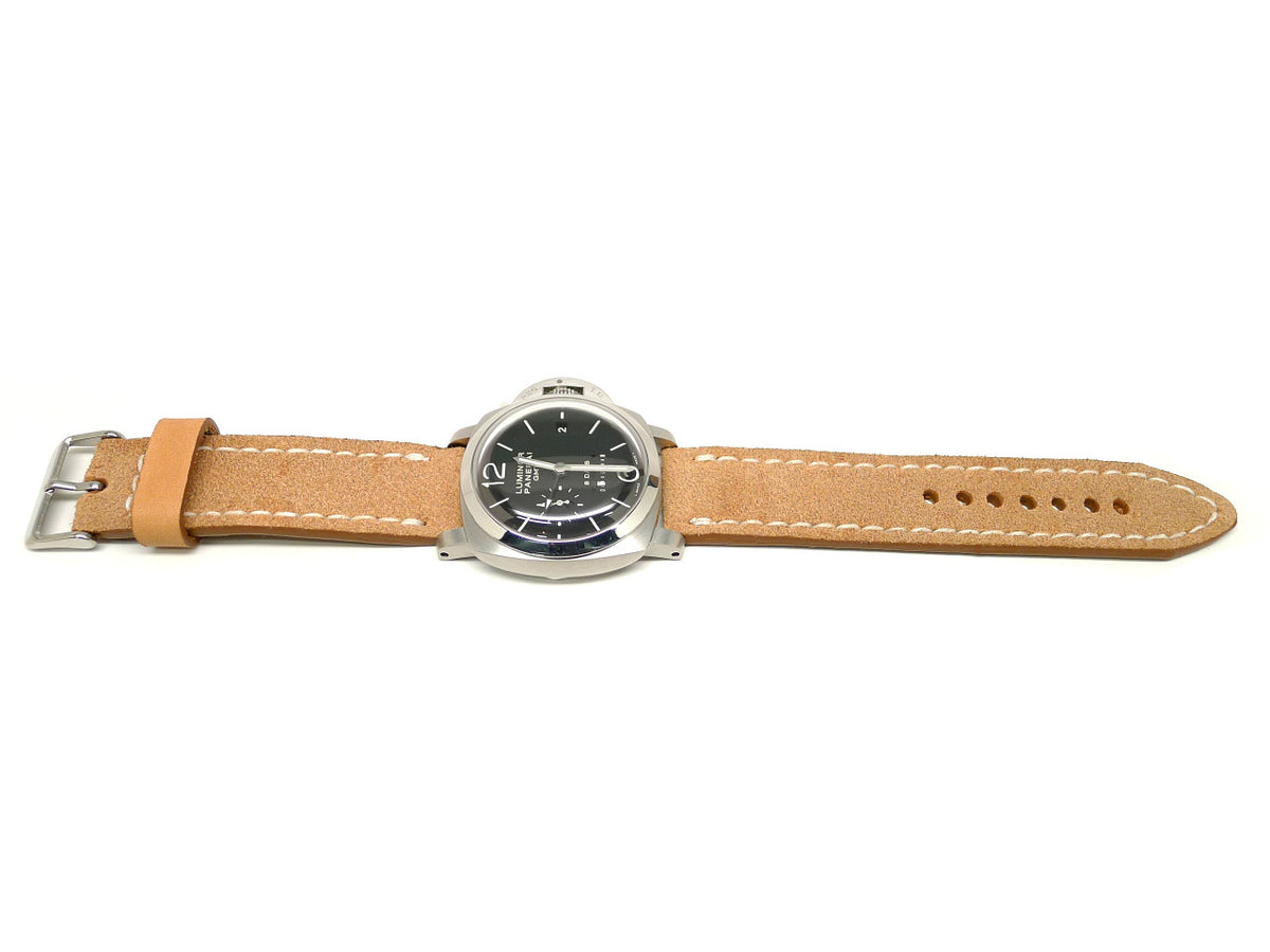 Full view of Eiloon Suede Watch Strap 24mm by Da Luca Straps