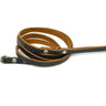 Handmade 1/2" Black Leather Dog Leash - Small/Medium (SKU F) Clearance