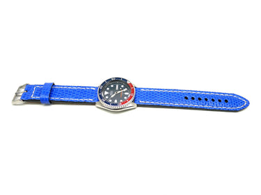 Full view of Fholklon Lizard Watch Strap 22mm by Da Luca Straps