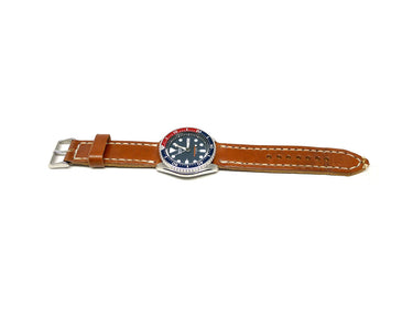 Full view of Gerrou Watch Strap 22mm by Da Luca Straps