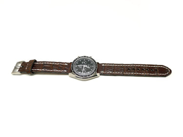 Full view of Hohmel Alligator Watch Strap 20mm by Da Luca Straps