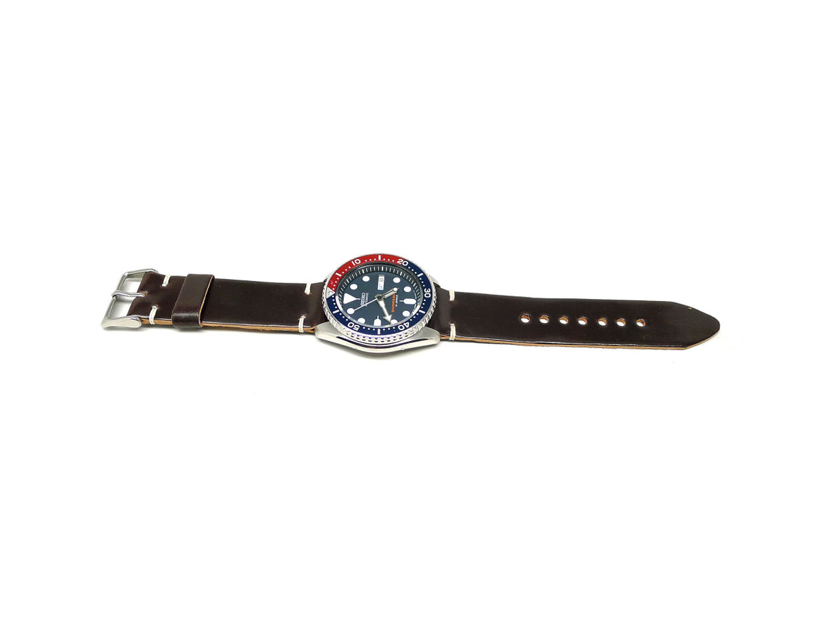 Full view of Kazza Watch Strap 22mm by Da Luca Straps