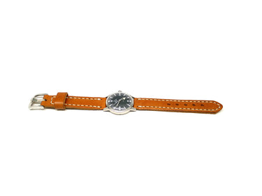 Full view of Leather Face Watch Strap 18mm by Da Luca Straps