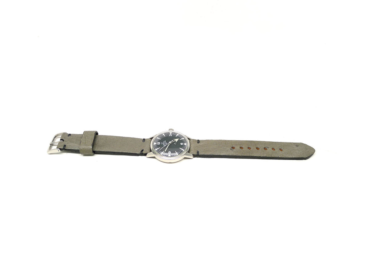 Lebbie ostrich leather watch strap 18mm by Da Luca Straps