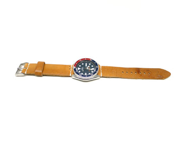 Full view of Leuson Watch Strap 22mm by Da Luca Straps