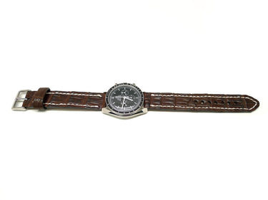 Full view of Lyees Alligator Watch Strap 20mm by Da Luca Straps
