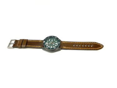 Full view of Melourne Watch Strap 22mm by Da Luca Straps