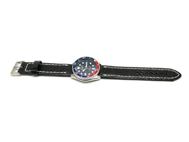 Full view of Mheem Lizard Watch Strap 22mm by Da Luca Straps