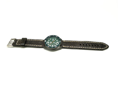 Full view of Milkisu Lizard Watch Strap 22mm by Da Luca Straps