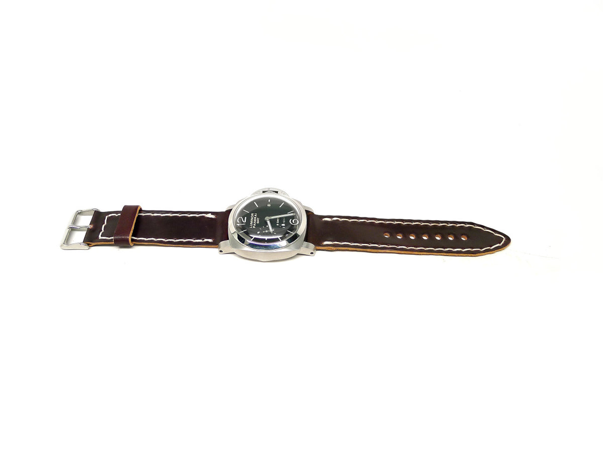 Full view of Muenster Watch Strap 24mm by Da Luca Straps