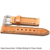 Natural Harness Thick Watch Strap By DaLuca Straps.