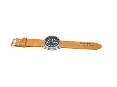 Full view of Peilosque Watch Strap 22mm by Da Luca Straps