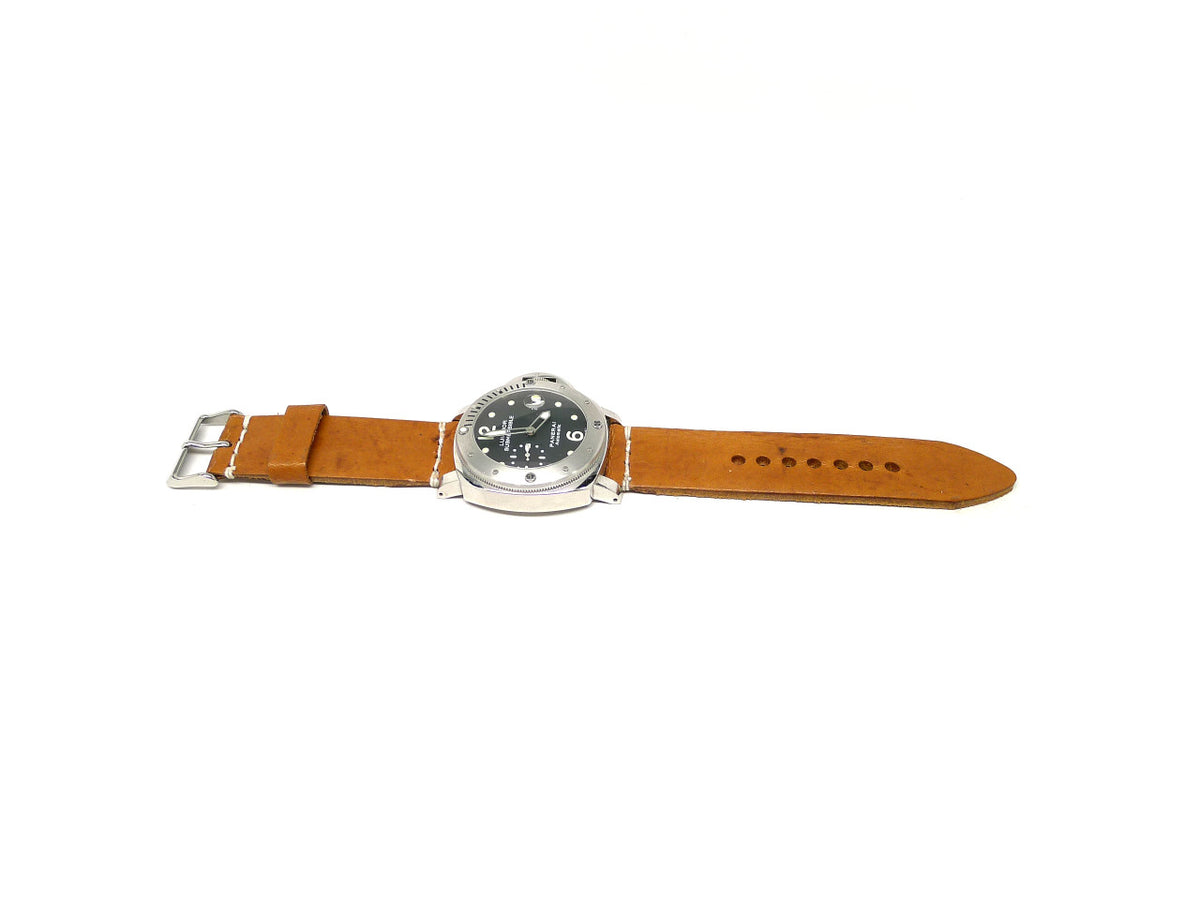 Full view of Plesch Watch Strap 24mm by Da Luca Straps