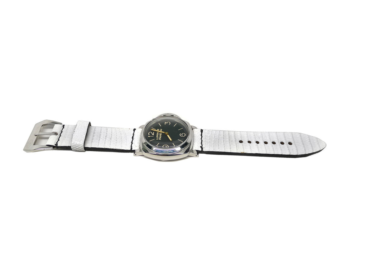 Full view of Plubonne Lizard Watch Strap 26mm by Da Luca Straps