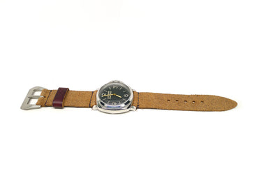 Full view of Plummond Suede Watch Strap 26mm by Da Luca Straps