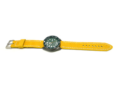 Full view of Rhuseau Lizard Watch Strap 22mm by Da Luca Straps