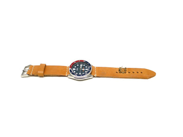 Full view of Schwartz Watch Strap 22mm by Da Luca Straps