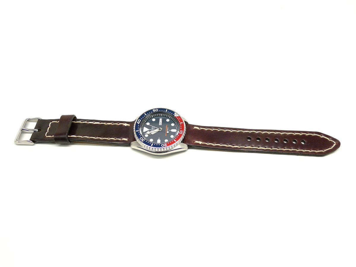 Full view of Seesaur Watch Strap 22mm by Da Luca Straps