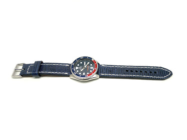 Full view of Seylesch Lizard Watch Strap 22mm by Da Luca Straps
