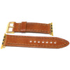 Shell Cordovan Apple Strap Natural Gold Adapter By DaLuca Straps.