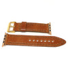 Shell Cordovan Apple Strap Natural Rose Gold Adapter By DaLuca Straps.