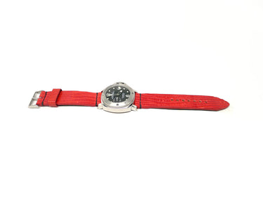 Full view of Shooni Lizard Watch Strap 24mm by Da Luca Straps