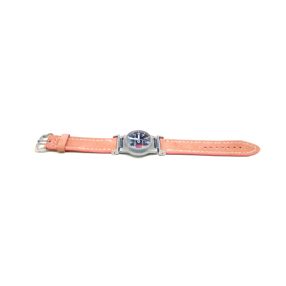 Full view of Sulaburi Suede Watch Strap 22mm by Da Luca Straps