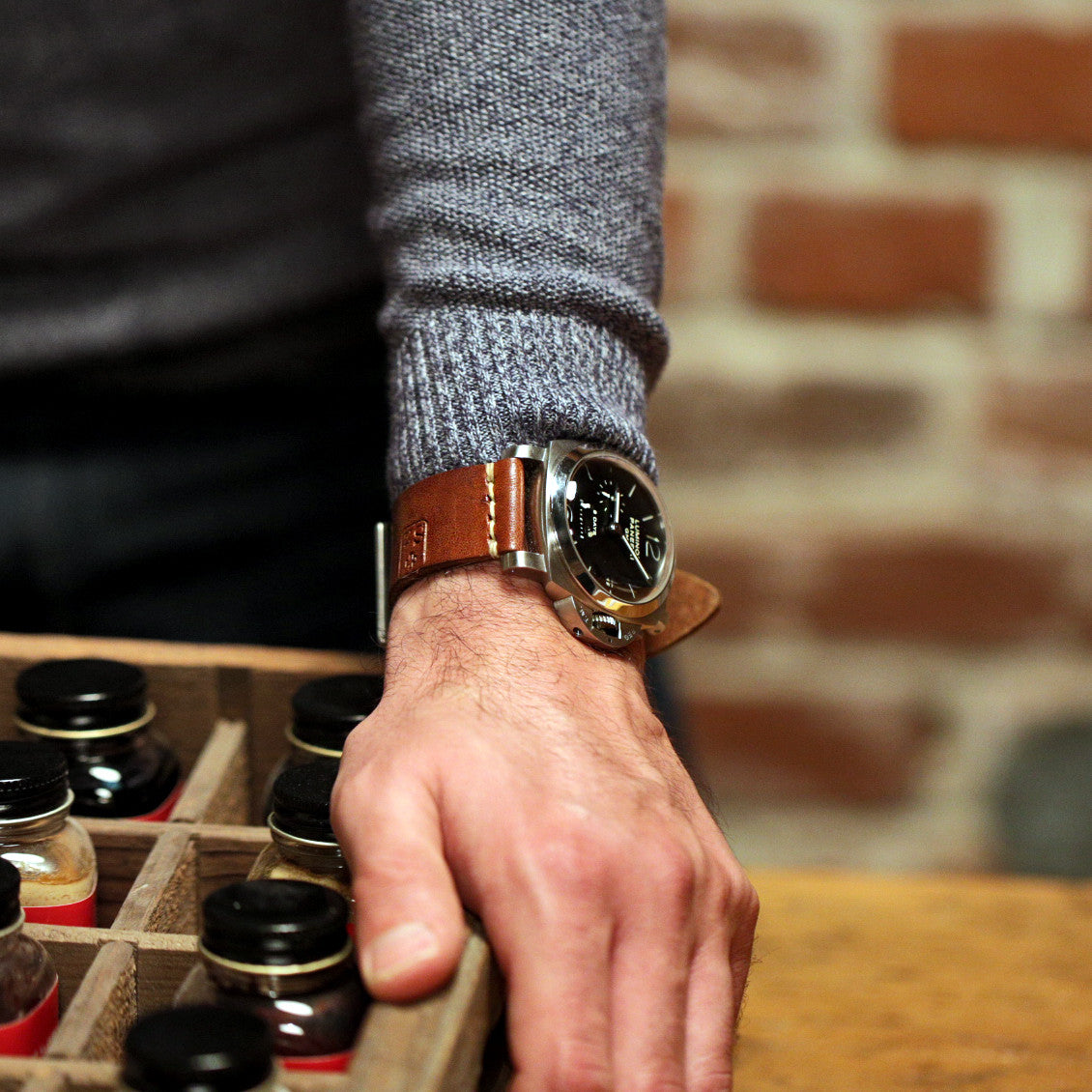 Swiss Ammo Strap Wrist Down By DaLuca Straps.