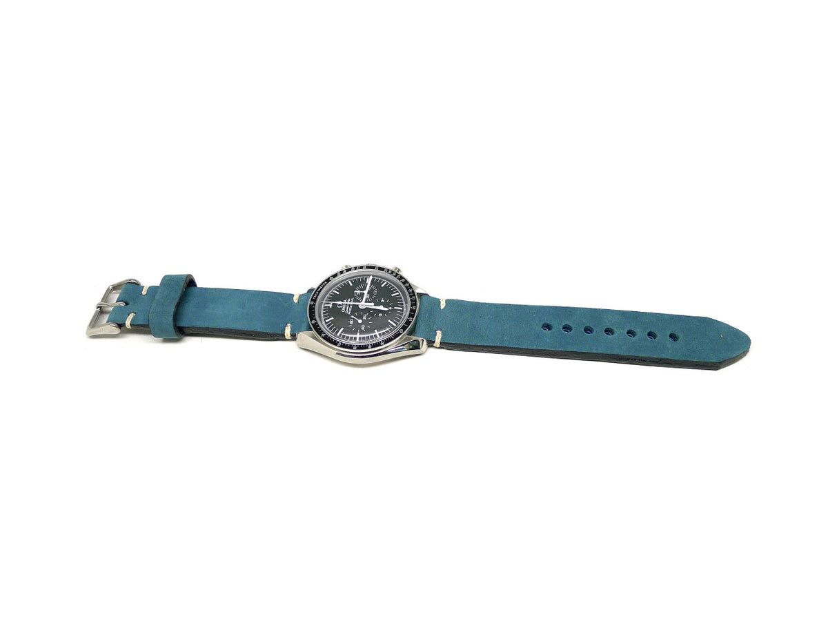Full view of Themmi Suede Watch Strap 20mm by Da Luca Straps