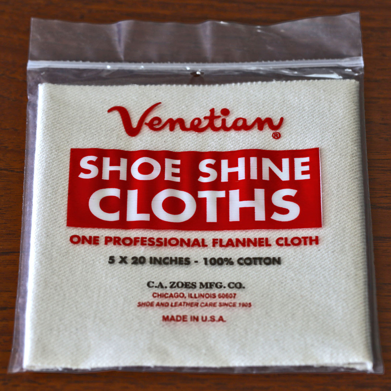 Venetian Cream Leather Shine Cloth