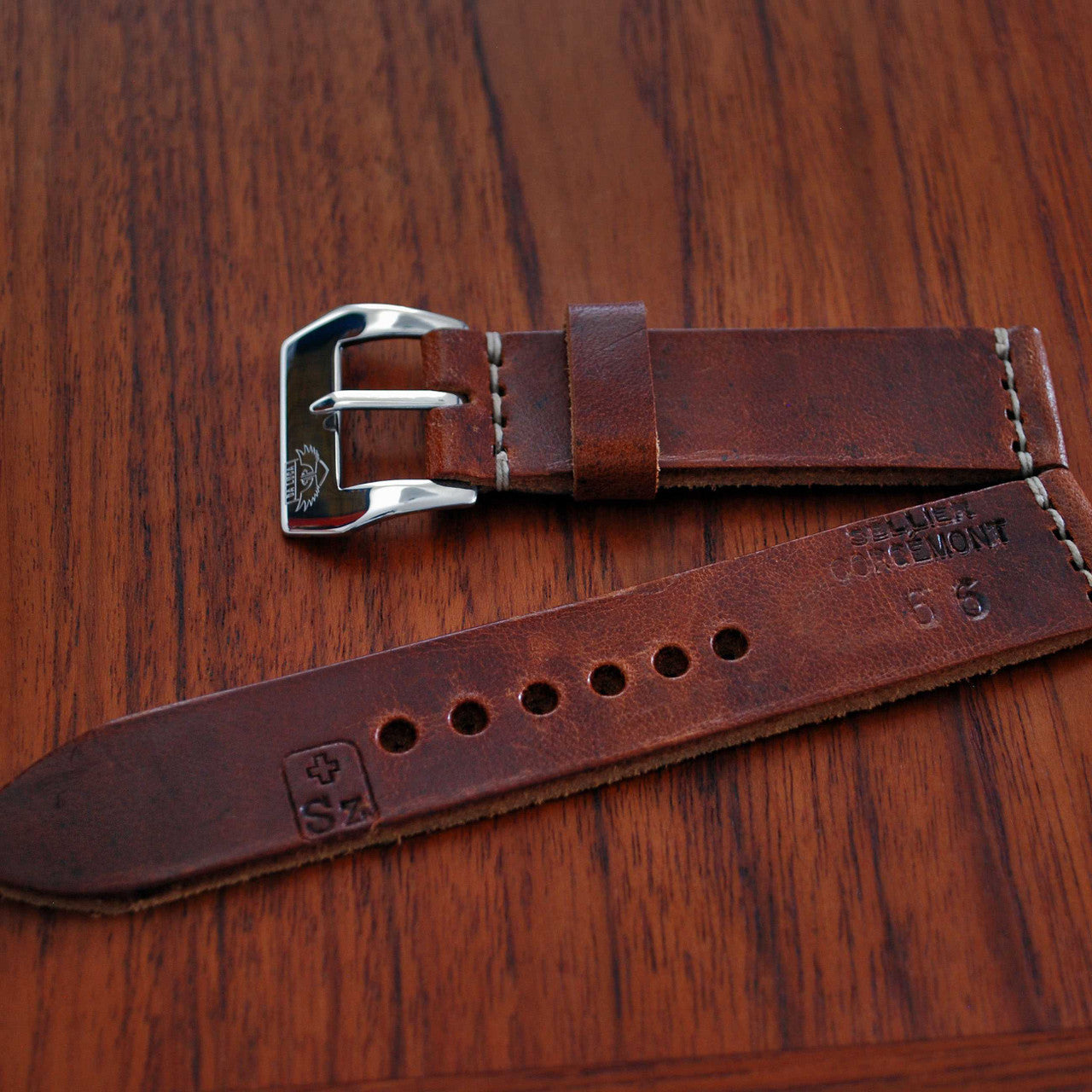 Plain 38mm Belt - Vintage Brown