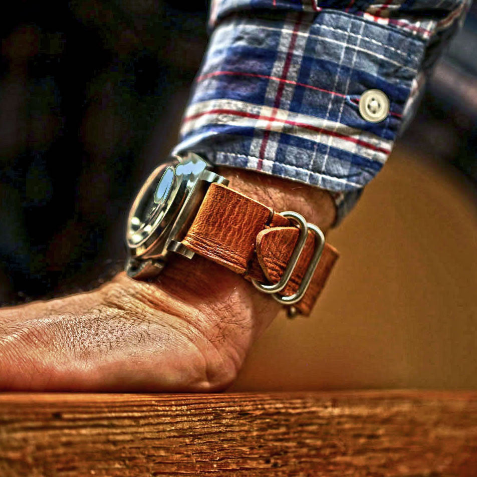 Vintage French Ammo Military Watch Band By DaLuca Straps.