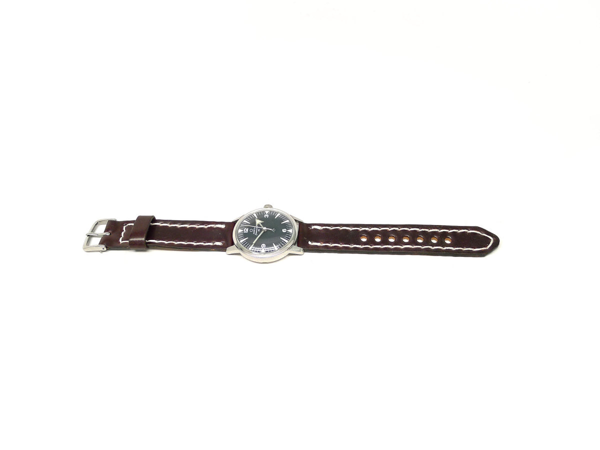 Full view of Walid Watch Strap 18mm by Da Luca Straps