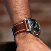 Watch Strap Horween Natural Dublin PAM233 Close Up By DaLuca Straps.
