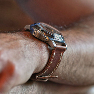 Watch Strap Nat Dub PAM233 Close Up By DaLuca Straps.