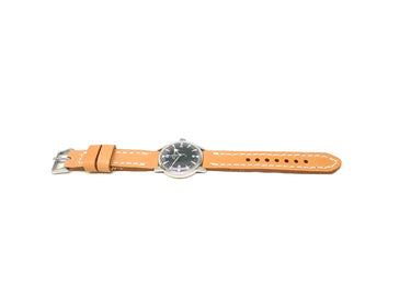 Full view of Woodrow Watch Strap 18mm by Da Luca Straps