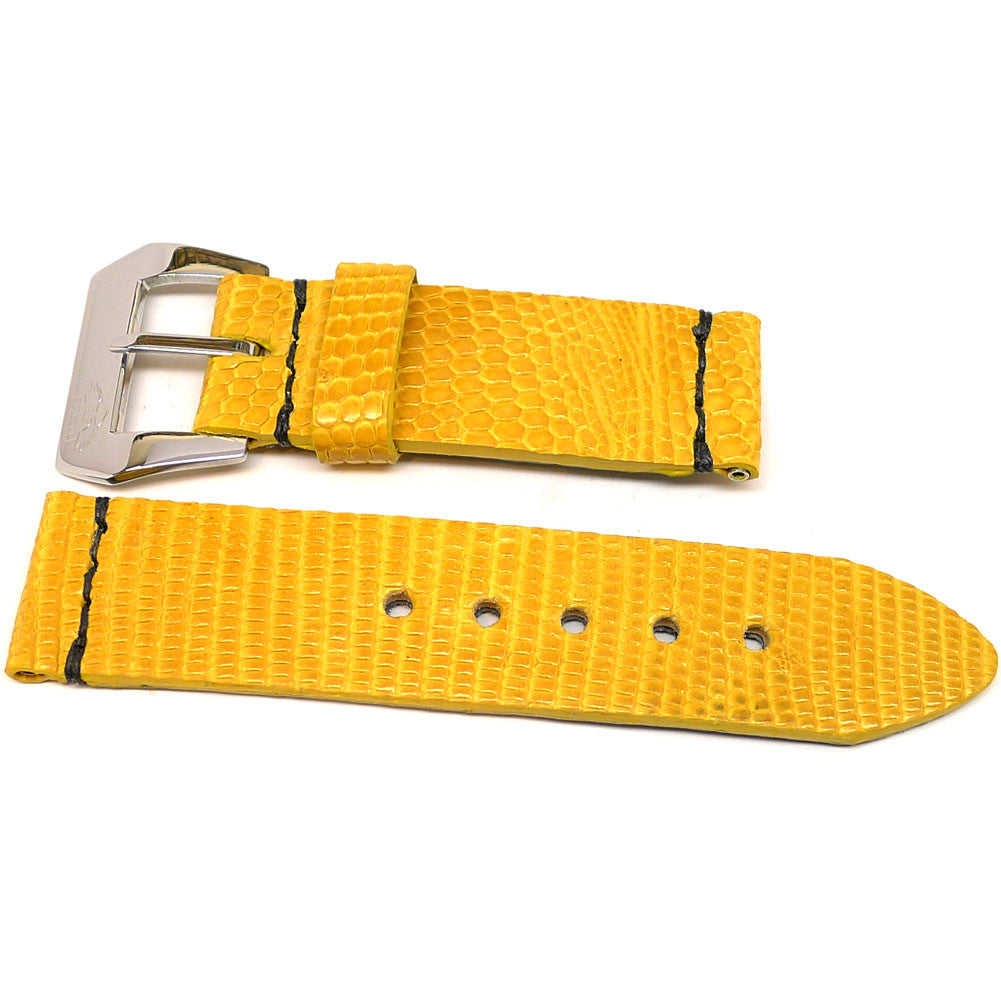 Yellow Lizard Watch Band By DaLuca Straps.