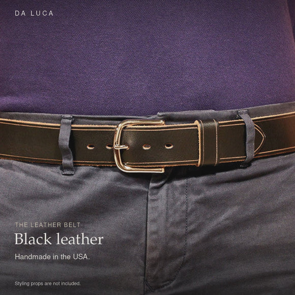 DA LUCA Handmade Leather Belt. Main product video. Color and configuration shown are examples.