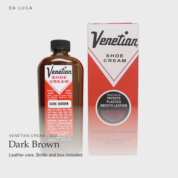 Venetian Cream 3oz — Dark Brown — bottle and box included. #Color_Dark Brown (Vntn-crm-3oz)