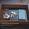 DA LUCA Handmade Walnut Valet Tray. Official product film with readable details.