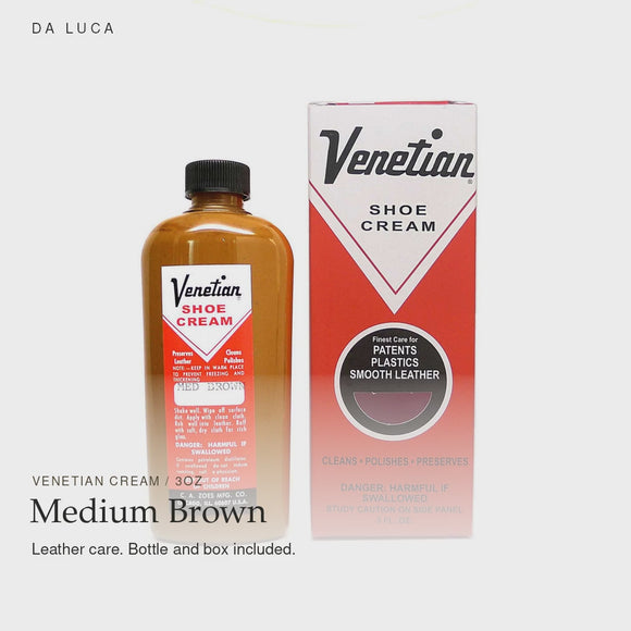 Venetian Cream 3oz — Medium Brown — bottle and box included. #Color_Medium Brown (Vntn-crm-3oz)
