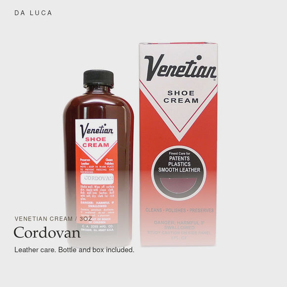 Venetian Cream 3oz — Cordovan — bottle and box included. #Color_Cordovan (Vntn-crm-3oz)