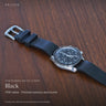 DA LUCA FKM Rubber Adventurer Watch Strap - Black. Official product film with readable details. #Color_Black (Fkm-Adv)