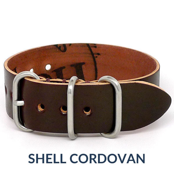 horween shell cordovan watch straps